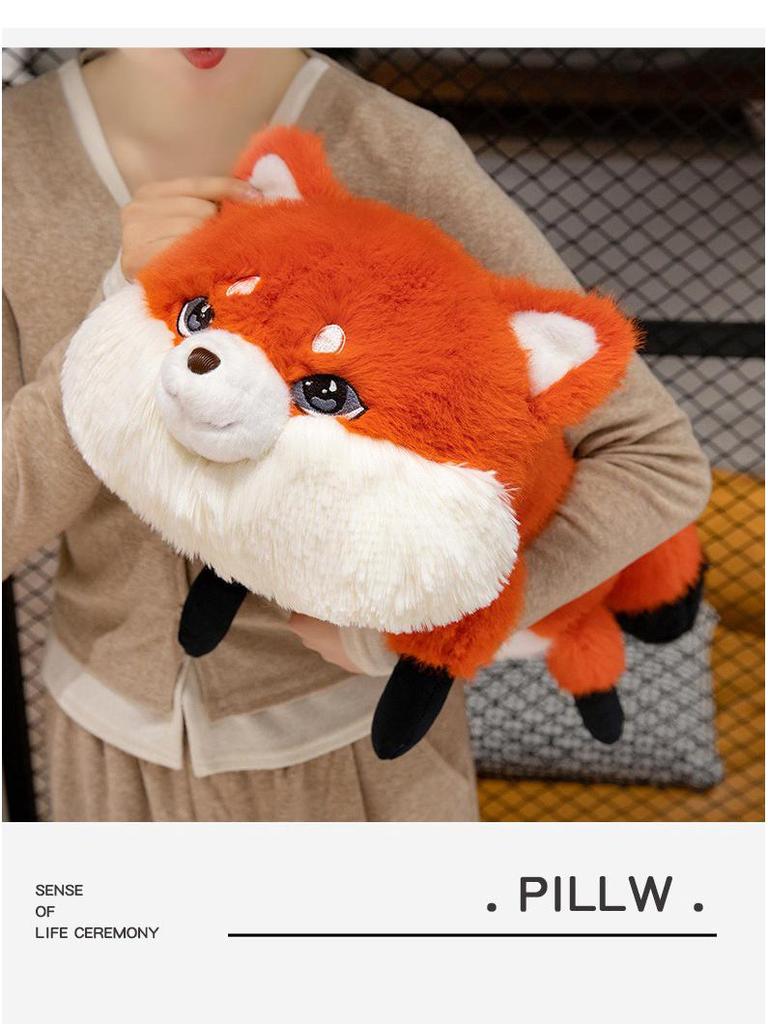 Cute Lying Fox Plush Toy Pillow - Birthday Gift