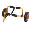 Canoe Carrier Dolly With 10in Solid Tires Adjustable Foldable Aluminum Universal Fit for Kayaking Small Boats