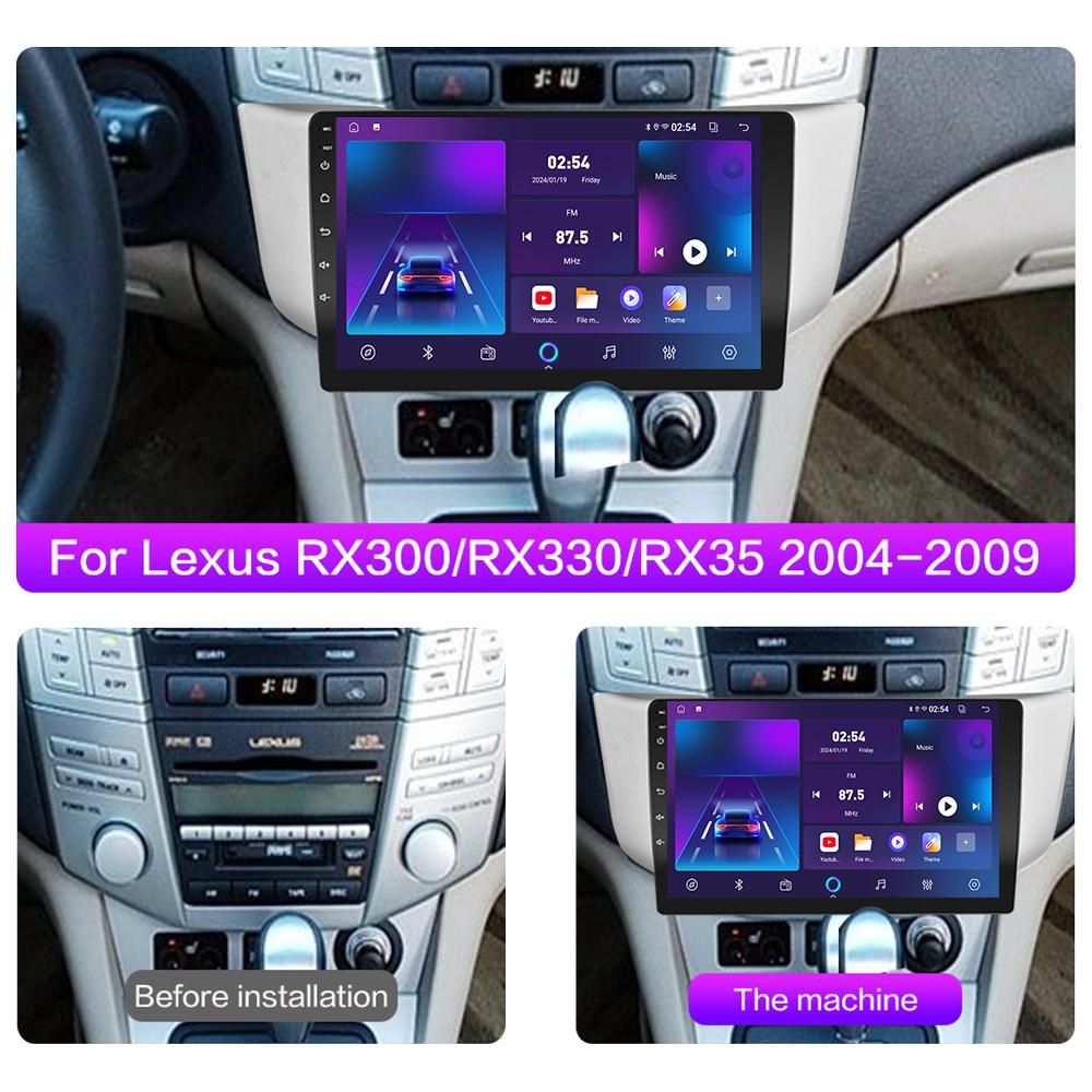 Android Carplay Car Radio For Lexus RX300 RX330 RX350 2003-2009 Multimedia Player Head Unit Stereo GPS Navigation BT WIFI 4+64GB