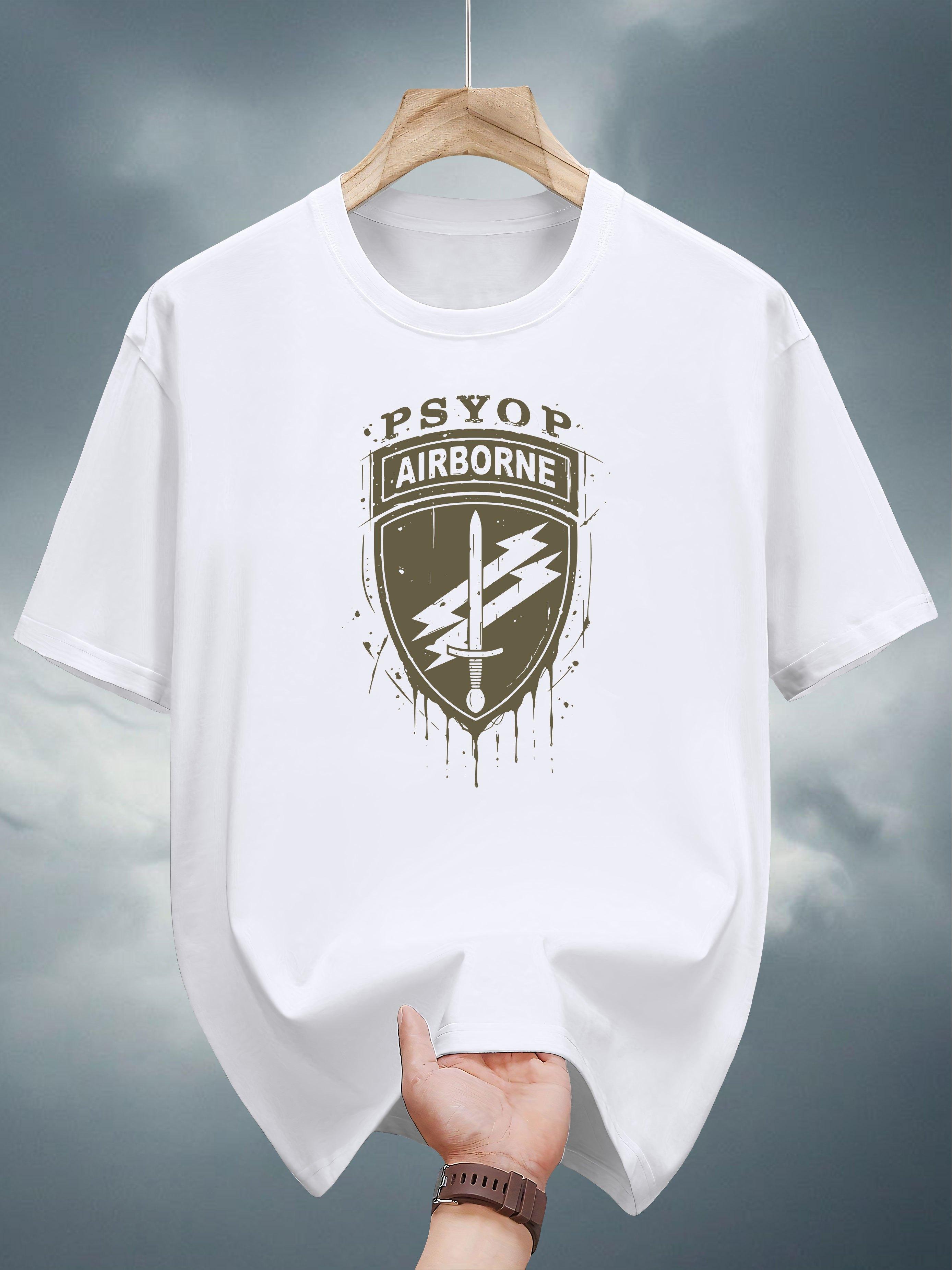 Psyop Airborne Graphic T-shirt - 100% Cotton L