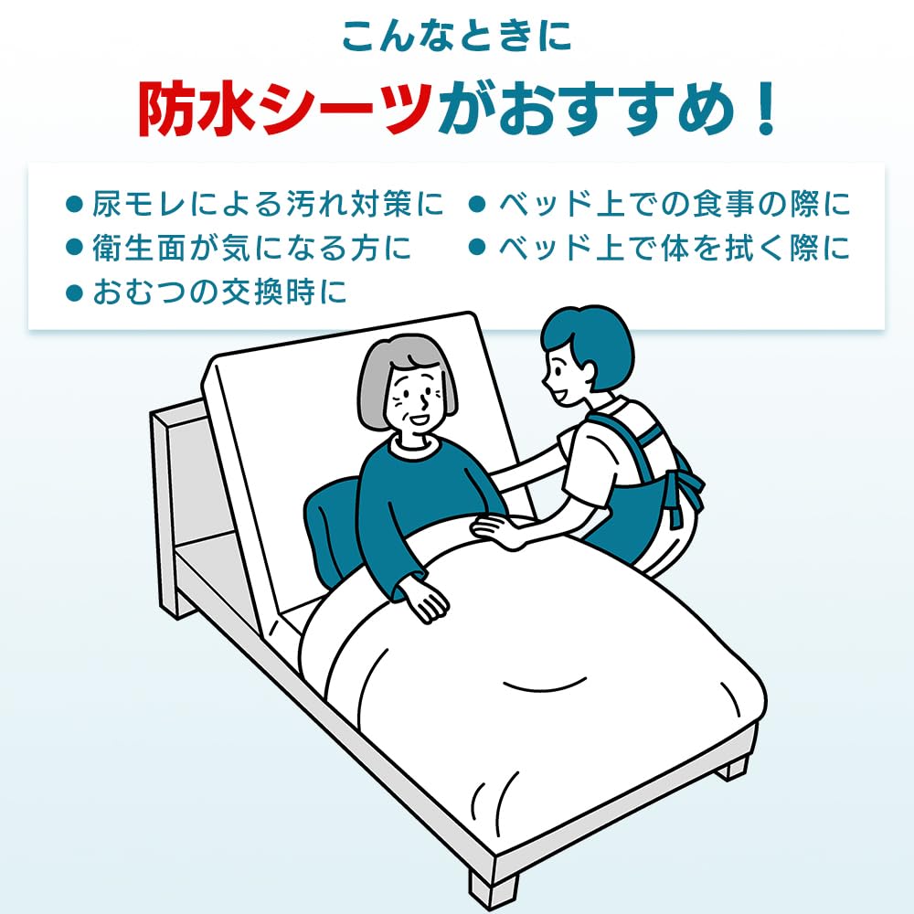 IRIS OHYAMA Waterproof Sheets, Disposable Polymer, for Nursing Care, Children, Babies, and Pet Beds, Large Capacity, 80cm x 96cm, 28 Sheets (PAS-28P)