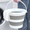 Seau Pliable Portable, Seau de Lavage Pliable pour Voiture, Camping en Plein Air, Pêche, Voyage, Rangement Facile, Articles de Nettoyage, Usage Domestique et Commercial