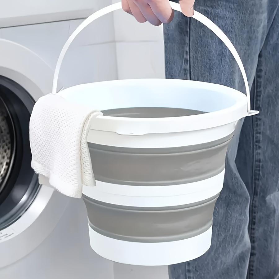 Seau Pliable Portable, Seau de Lavage Pliable pour Voiture, Camping en Plein Air, Pêche, Voyage, Rangement Facile, Articles de Nettoyage, Usage Domestique et Commercial