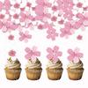 Spiselige Papirblomst Kakedekorasjoner Kirsebær Sakura Dessert Kaketoppere Bryllup Bursdagsfest Kaketilbehør