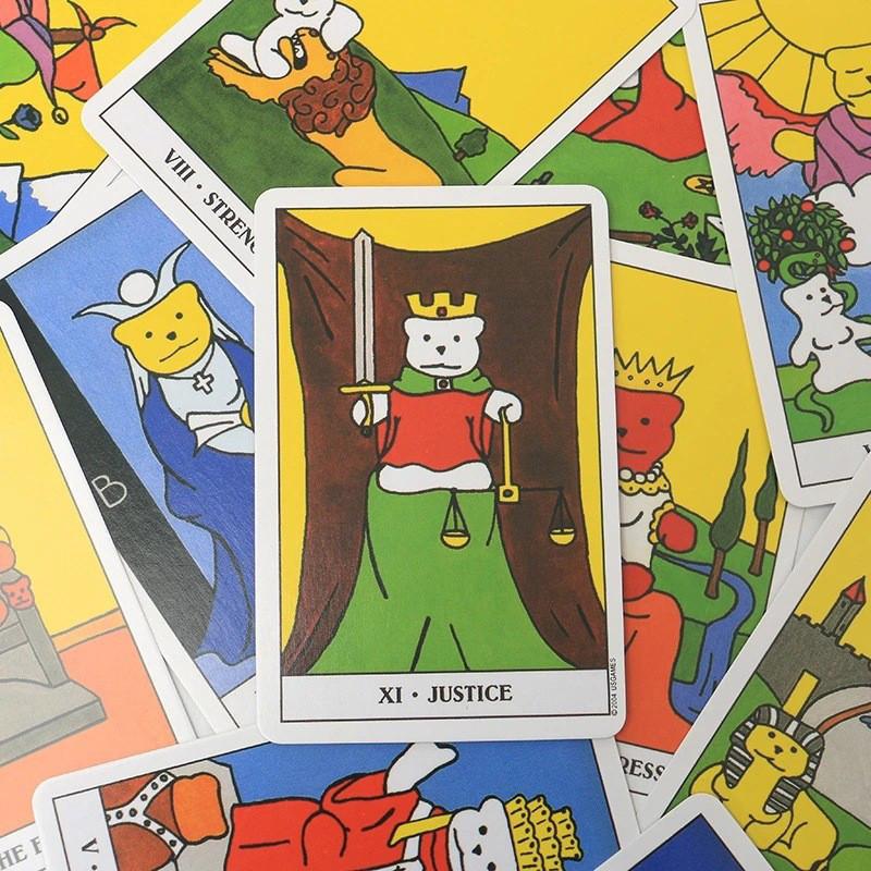Gummy Bear Tarot Cards Metal Box With Colorful Foil Edges For Tarot Enthusiasts
