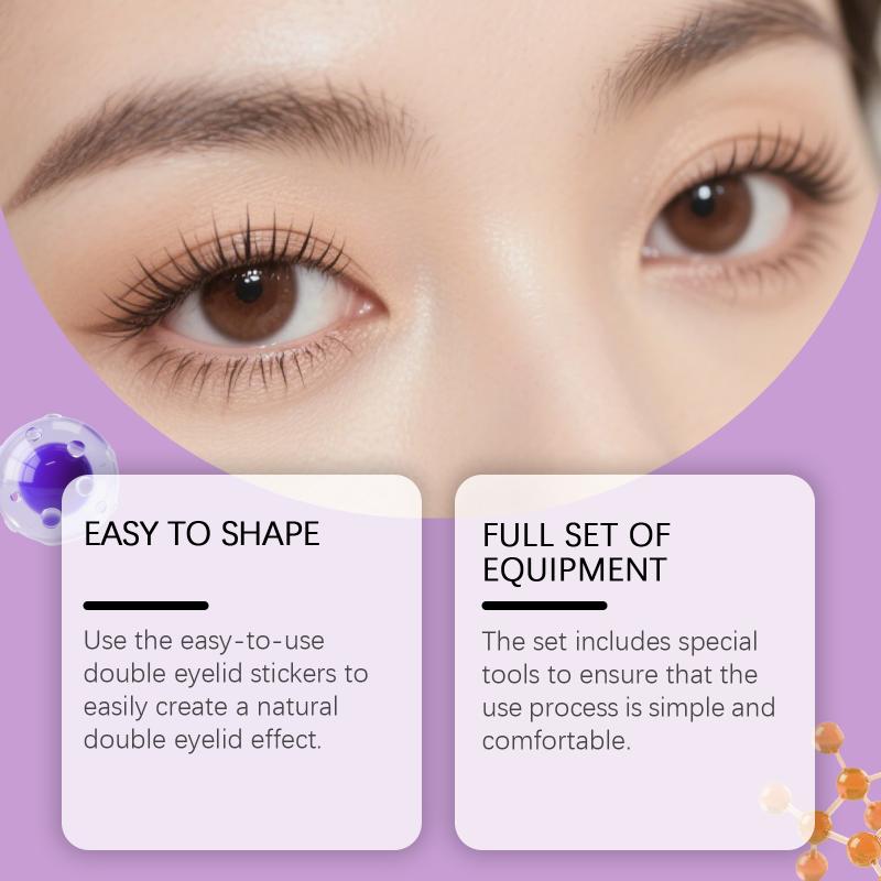 360Pcs Double Eyelid Tape Set Natural Eye Makeup Tools Reinforcing Adhesive Suitable For All Eyelid Types 5Ml