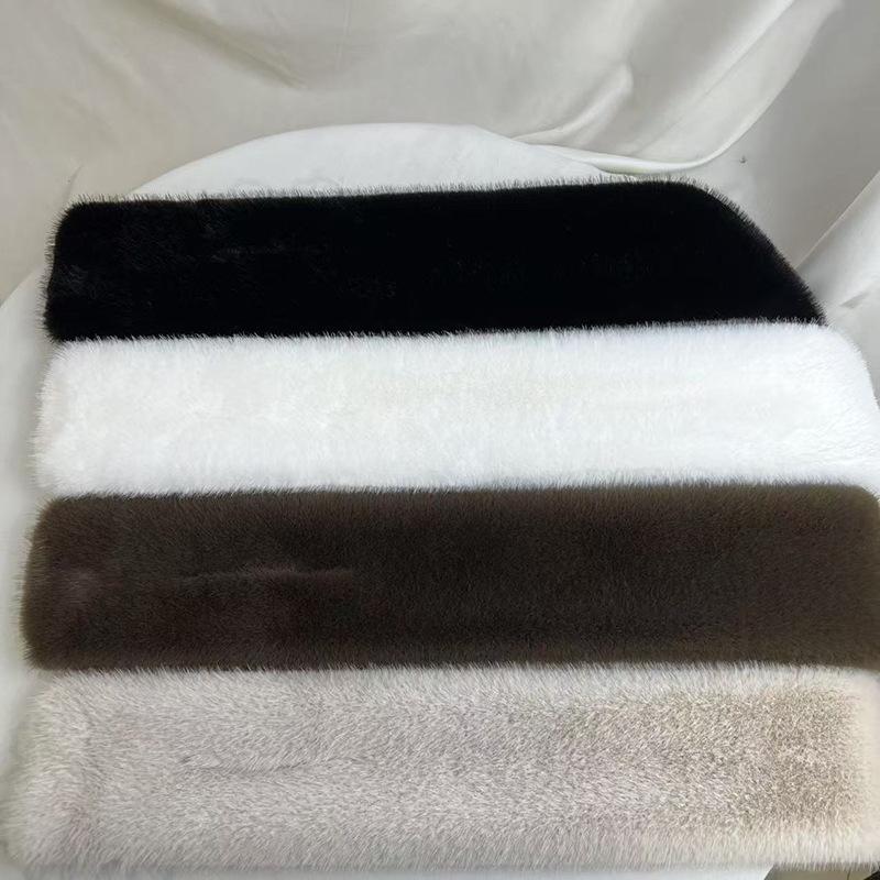 Autumn and Winter Faux Mink Fur Scarf, Fur Plush Faux Fur Scarf, Solid Color Versatile Double-sided Fur Collar