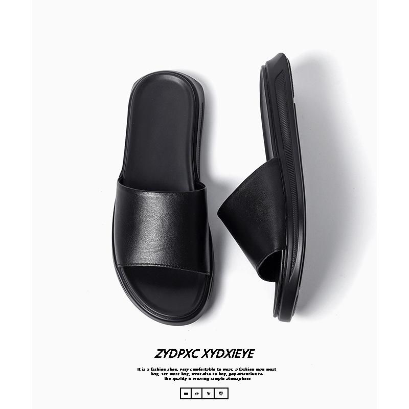 Men's simple one-word sandals summer breathable outdoor teenagers wear beach shoes 2025 direct sales 1400-B