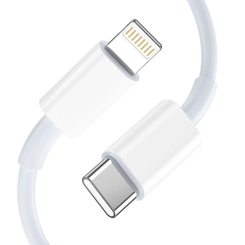 Síťová nabíječka C35W 2x USB-C s kabelem USB-C - iPhone Lightning - bílá