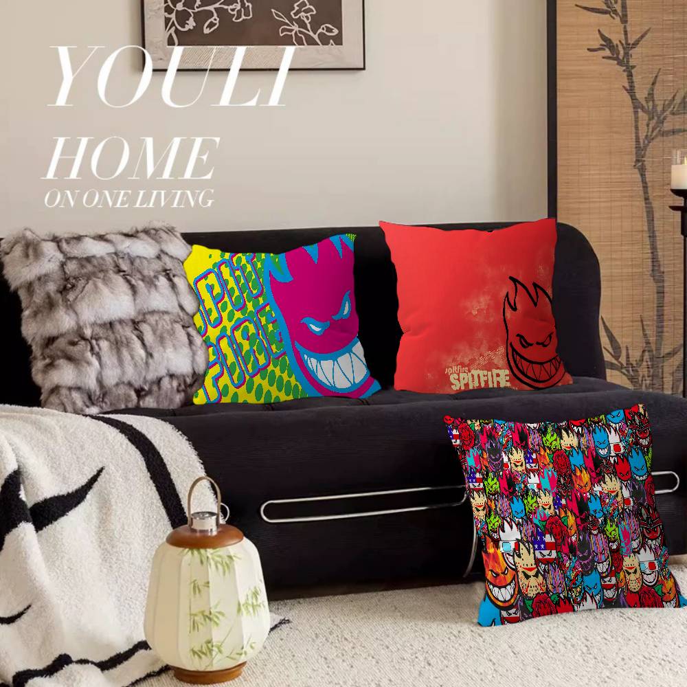 SSpitfire WWheels Pillow Gifts Home Office Furnishings Bedroom Sofa Car Cushion Cover Case Xcm