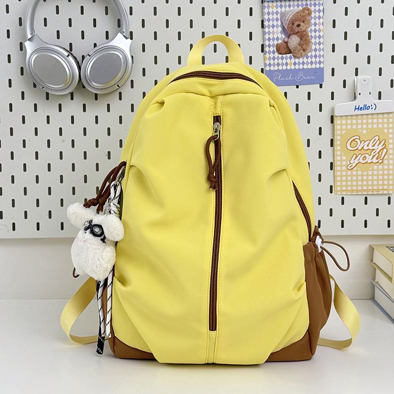 Schoolbag, Korean Style Ins, Stylish and Aesthetically Pleasing, Versatile for Middle and High School, Large-capacity Backpack, College Student Casual