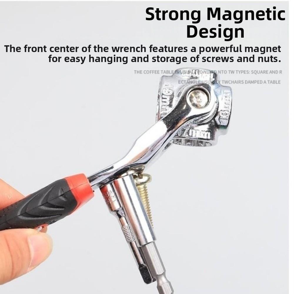 Spline Bolts Sleeve 52-in-1 Socket  Wrench 360° Rotating Rotation Socket Universal Ratchet  Spanner
