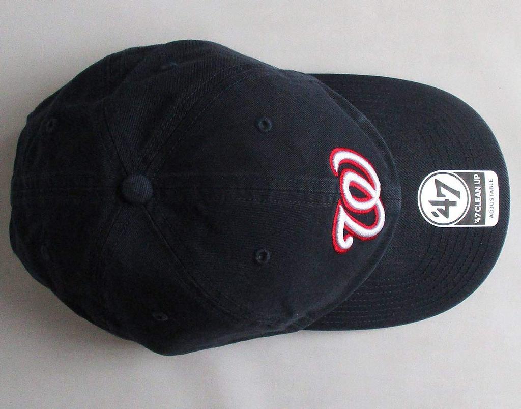 Brand Clean Up Baseball for Men and by Forty Seven Nationals '47 Cap, RGW15GWS-NY, Navy, Women, Brand,