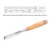 Flat Chisel Woodworking Accessory Wooden Handle Portable Industrial Supplies Cr V 18mm