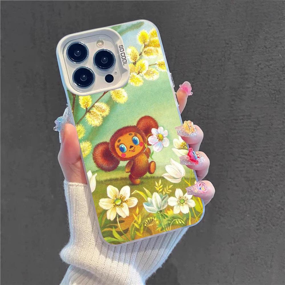 

Cheburashka Phone Case For IPhone 16 15 14 13 12 11 Pro Max X XR XSMAX 8 7 Plus Matte Shockproof Back Cover iPhone 15pro max