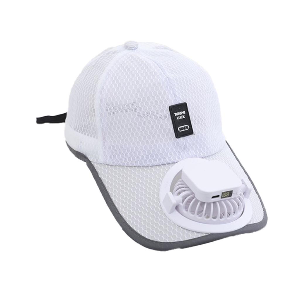 Solar Rechargeable Fan Baseball Cap, Spring And Summer Sun Visor Cap, Cap