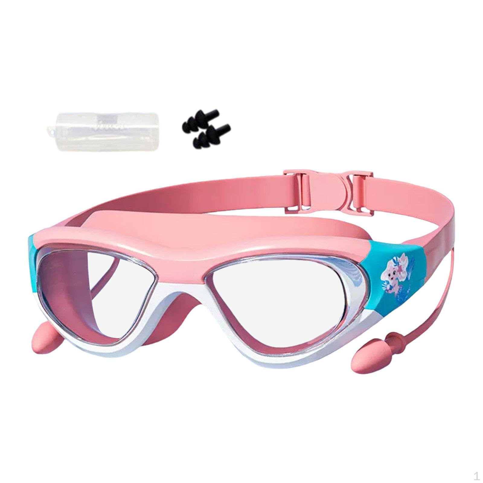 

Swim Goggles Swimming Glasses Professional Leakproof Waterproof Wide Viewing Portable Anti Fog with