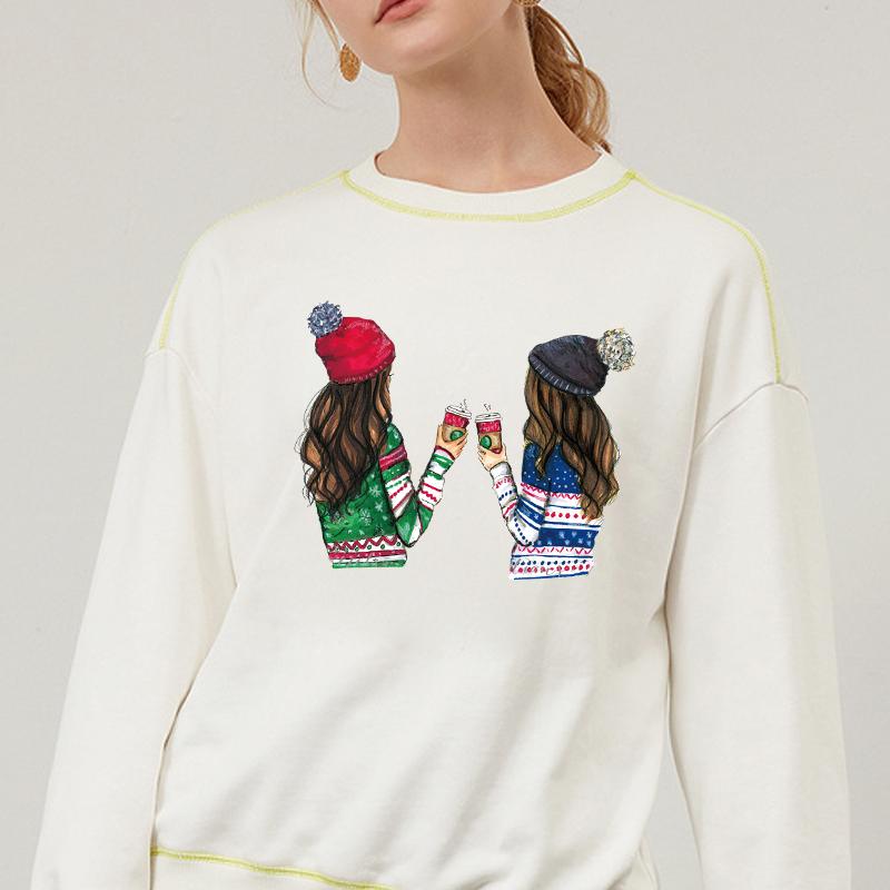 Mädchen Kaffee Waschbar Wärmeübertragungs-Aufnäher Für Kleidung Neue Aufkleber A-Niveau