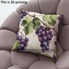 Watercolor Grape Vine Square Throw Pillow Covers Pattern Cushion Cover Suitable For Sofa Bedroom Car Pillow Cover