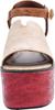 Yosuke Women's Beige Combination Sandals, Size 2820029, Sizes 22.0cm-22.5cm