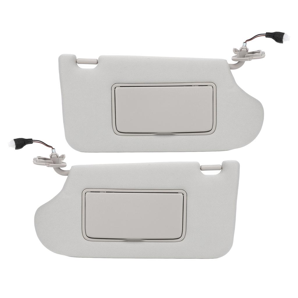 Sun Visor Replacement with Mirror and Makeup Light Stylish Grey Effective Sun Shielding Visor Board 