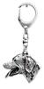 Dalmatian, Carriage Dog, Spotted Coach Dog - Silver-plated Key Ring with Dog, Handbag Decoration, Backpack Pendant by Art-Dog Brand