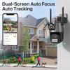 LS VISION Cámara PTZ Exterior UE 9MP 4K HD Zoom Híbrido 8X Tres Lentes Doble Pantalla Cámara IP Wifi 4MP Alarma Luz Policial Vigilancia CCTV ICSee