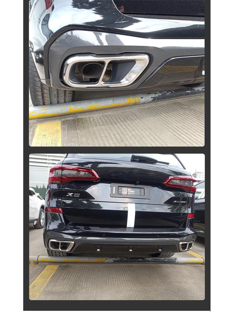 Stainless Steel Exhaust Pipe Covers for 19-21 BMW X5/X7