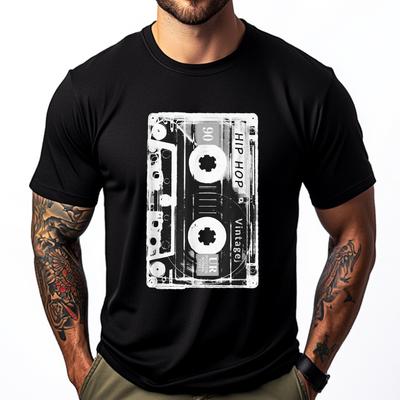 Vintage Cassette Tape Music 80s 90s Pink Graphic Tees Man Clothes Tops Tees Fathers Day Luxury Clothing