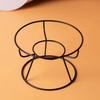 High-Foot Ceramic Raised Pet Bowl Large Diameter Neck Guard Slow Feeder Bowl Flat Face Cat Water Bowl Against Bloat