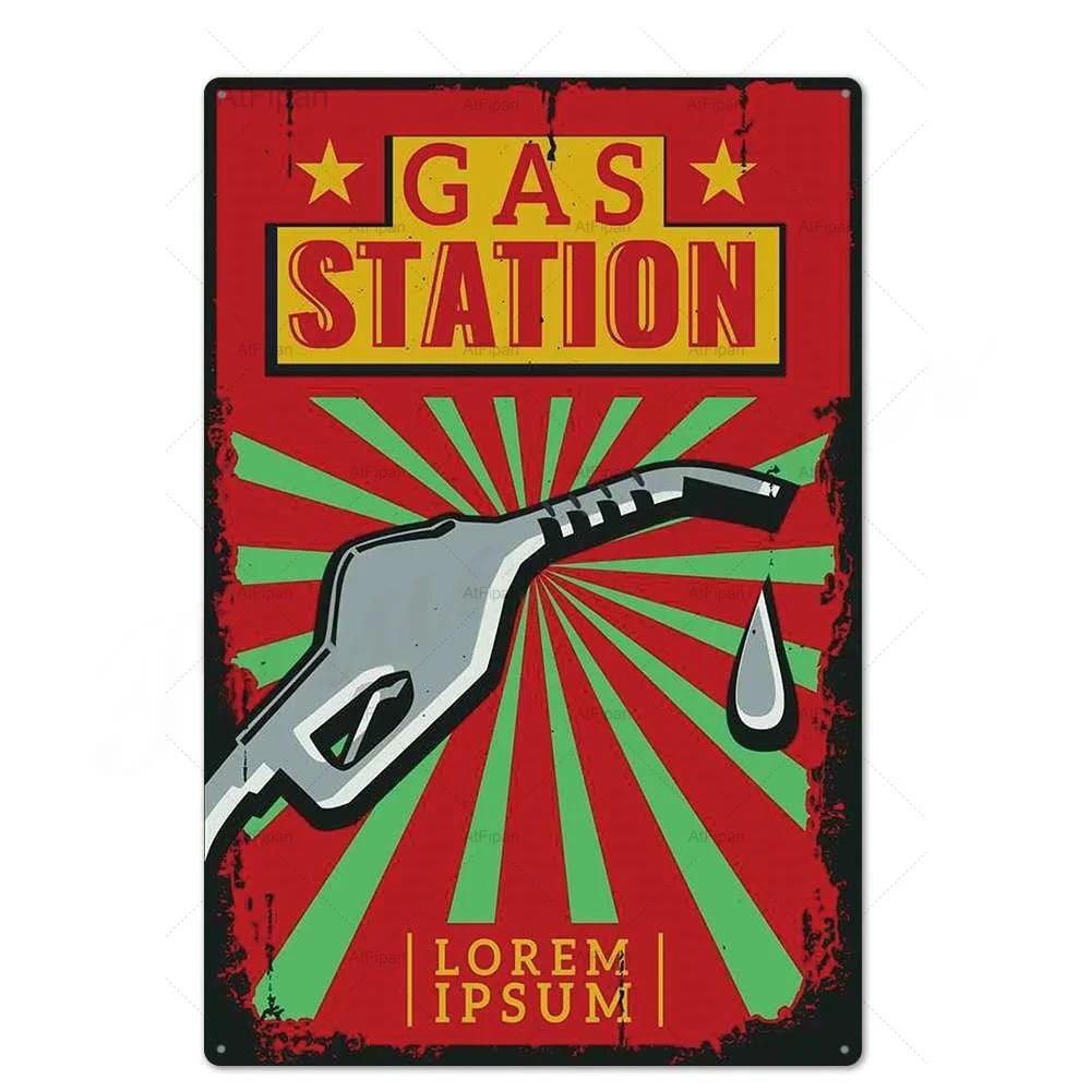 Vintage Metal Tin Sign Plaque  Retro Wall Decor Poster for Garage Gas Station Car Repair Shop  Perfect Home Decor Accent