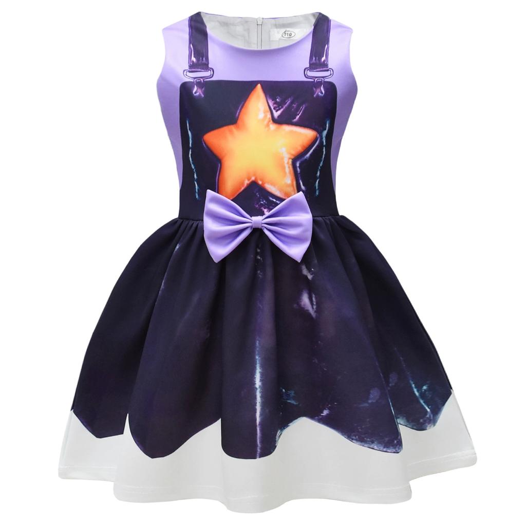 Lily Cosplay Dress Free Mask For Girls Kids Horror Game Halloween Costume Carnival Party Fancy Bow Dress Outfit With Bag