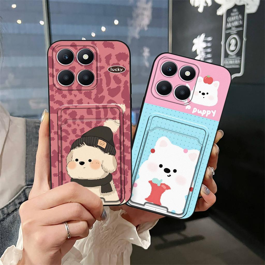 Ochronne etui na telefon z kieszonką na karty Dla Honor X6a/X6a Plus Przeciwpyłowe Wstrząsoodporne Graffiti Odporne na uderzenia Trwałe Odporne na zabrudzenia