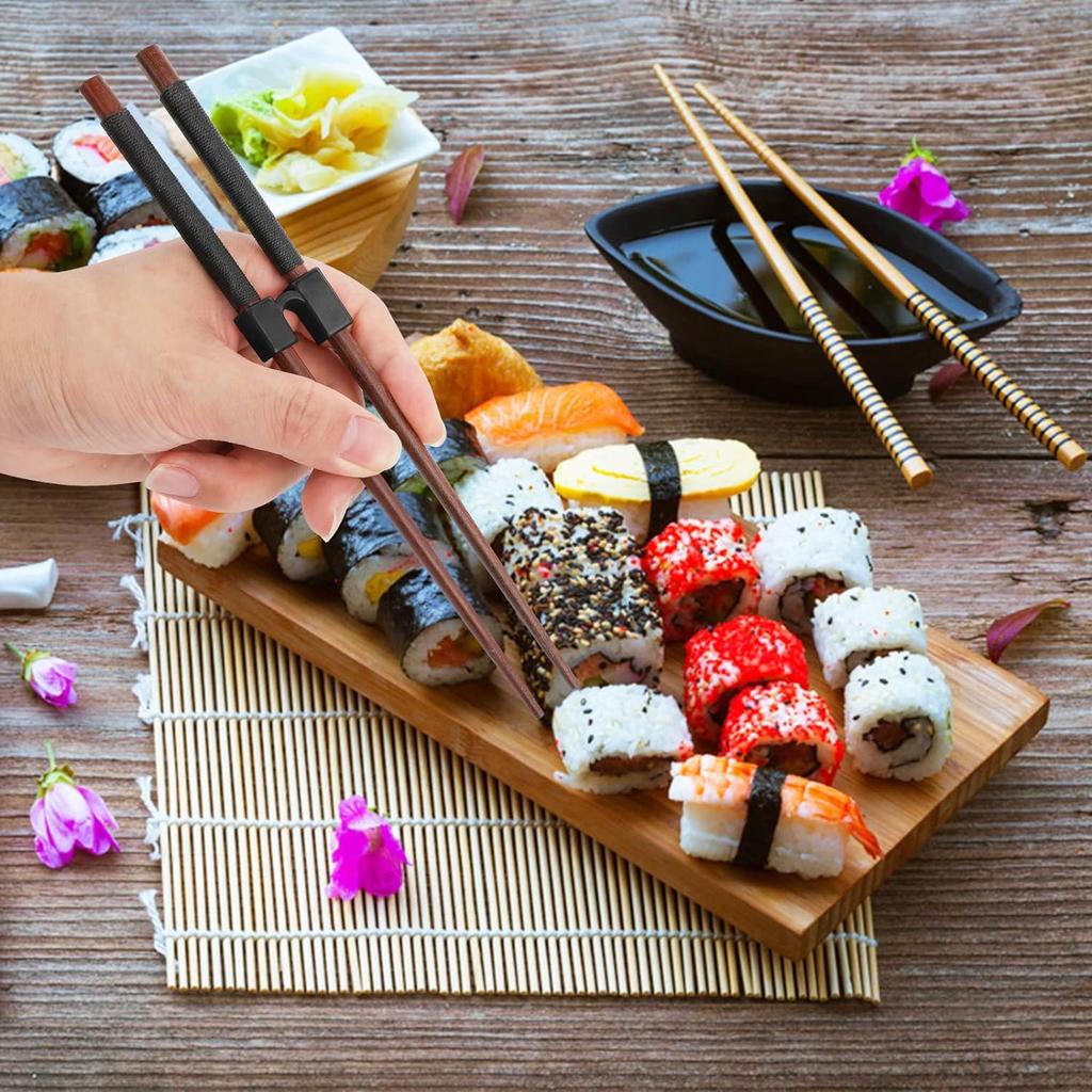 5 PCS Long-term Use Chopsticks Helpers Training Chopstick Hinges Connector Practice Chopstick Helper for Adult Kid Beginner Traniner