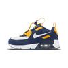 Air Max 90 Toggle SE Vintage Low Top Running Shoes White Blue Children Aged 3 7 Years Old DH9572-400