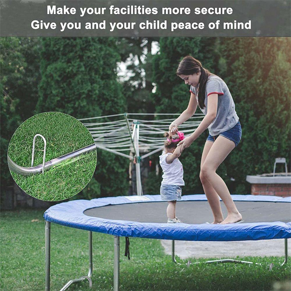 Easy To Fixed Goal Pegs Galvanized Tent Ground Nails Ground Anchor U-Shaped Pegs Trampoline Pile