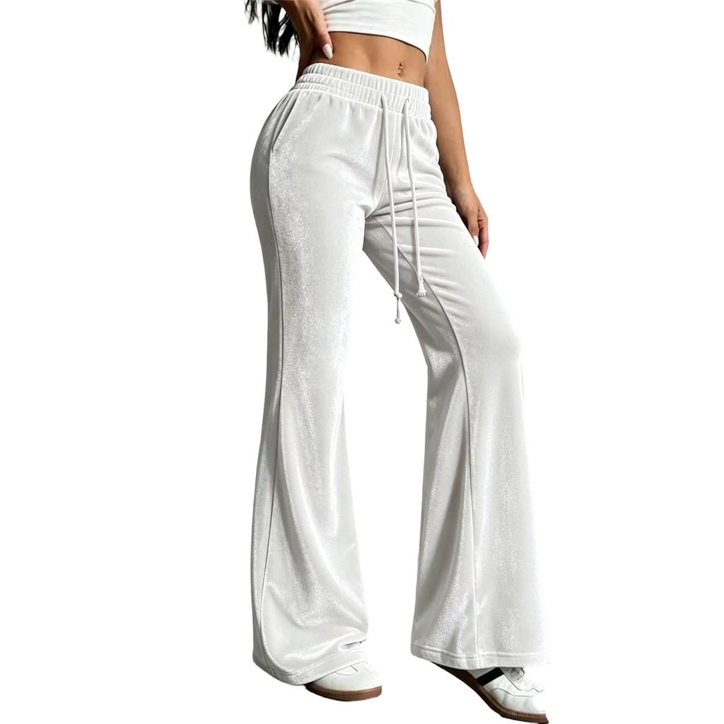 Women's High Waist Flared Pants with Soft for Casual Wear