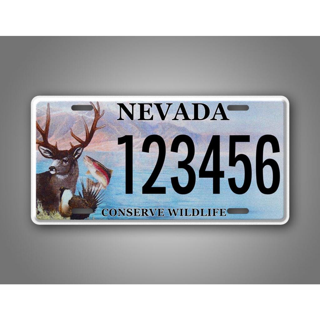 Personalized Nevada Conserve Wildlife Custom Text Decorative Tag Dustproof & Waterproof (Only Decoration)