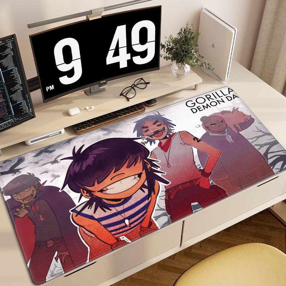 Rock Gorillaz Demon Days Mouse Pad Gaming Accessories Protector Office Laptop Gamer Cabinet Non Slip