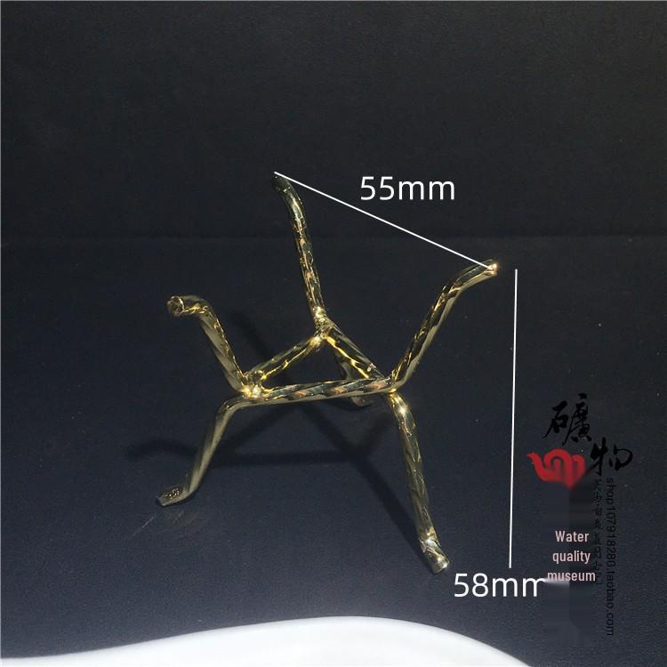 Crystal Stone Metal Bracket Alloy Display Shelf Decor
