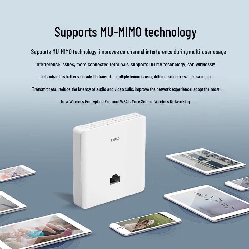H3C AP1500L-U Wi-Fi 6 Wall-Mount Wireless Access Point