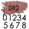 Alphabet-Briefkasten-Dekor 911-Sichtbarkeitsbeschilderung 6" Schwebende Hausnummer Nummer mit Nagelsatz Moderne Hausnummern Gartentür