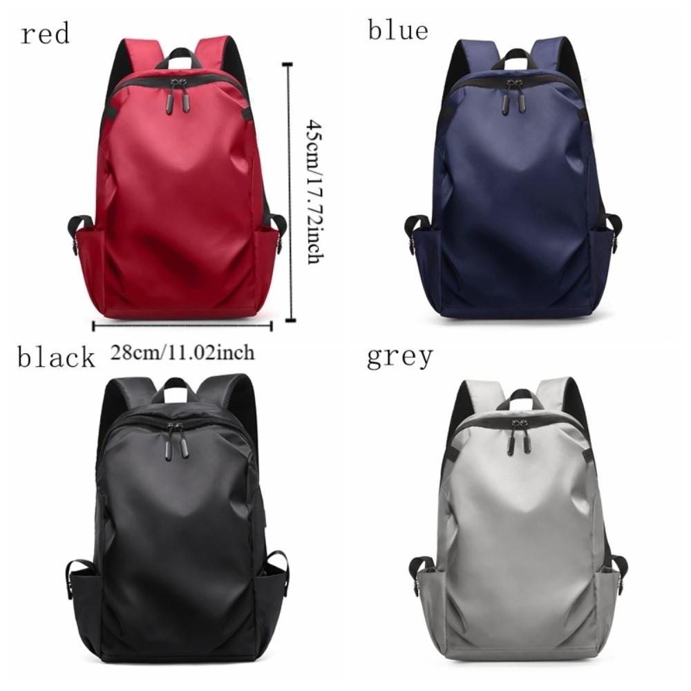 Large-capacity Casual Backpack Breathable Solid Color Backpack Men Backpack  Travel