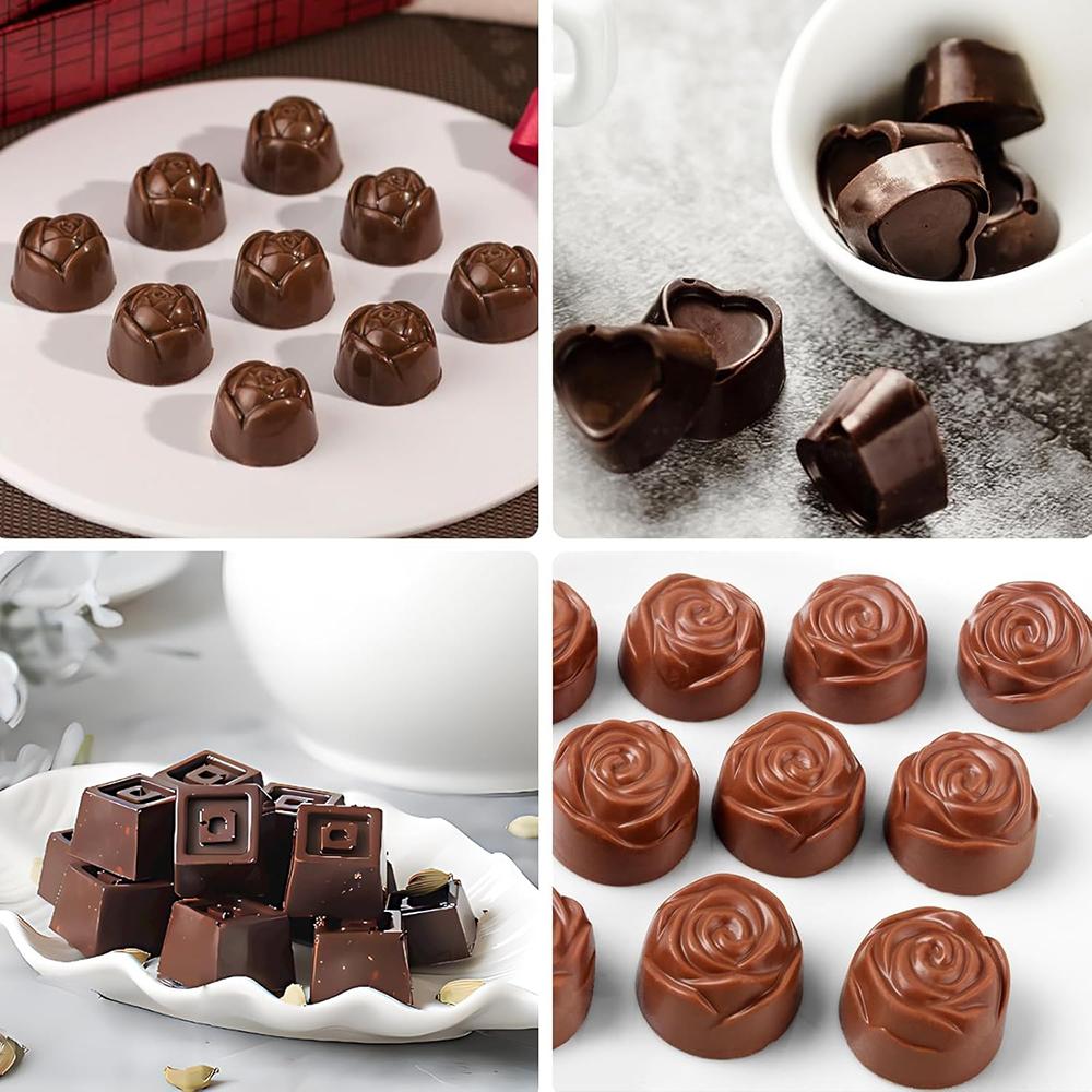 Silicone Molds for Chocolate Non-Stick Chocolate Candy Butter Molds Silicone Chocolate Mold for Delicious Chocolates Baking Tool