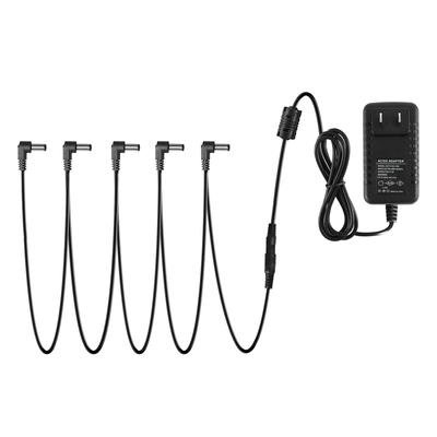 Adaptér Donner DC9V 1A Napájecí zdroj efektoru 5kanálový napájecí zdroj efektoru PSE Certified (5cestný)