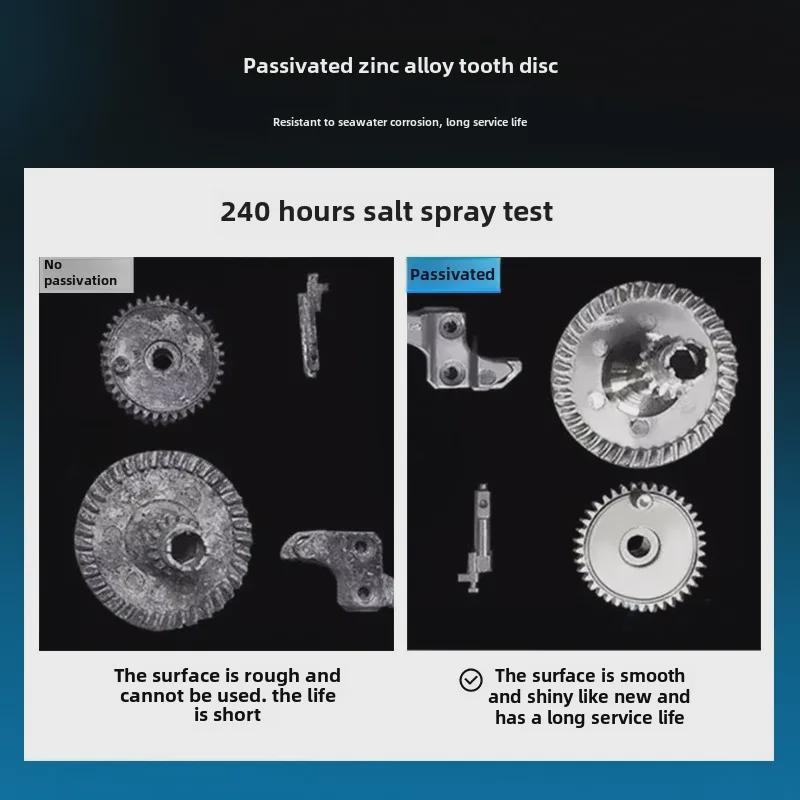 Dequ Ultraleichte Kohlefaser Spaltfreie Hochgeschwindigkeits-Anti-Seewasser-Angelrolle