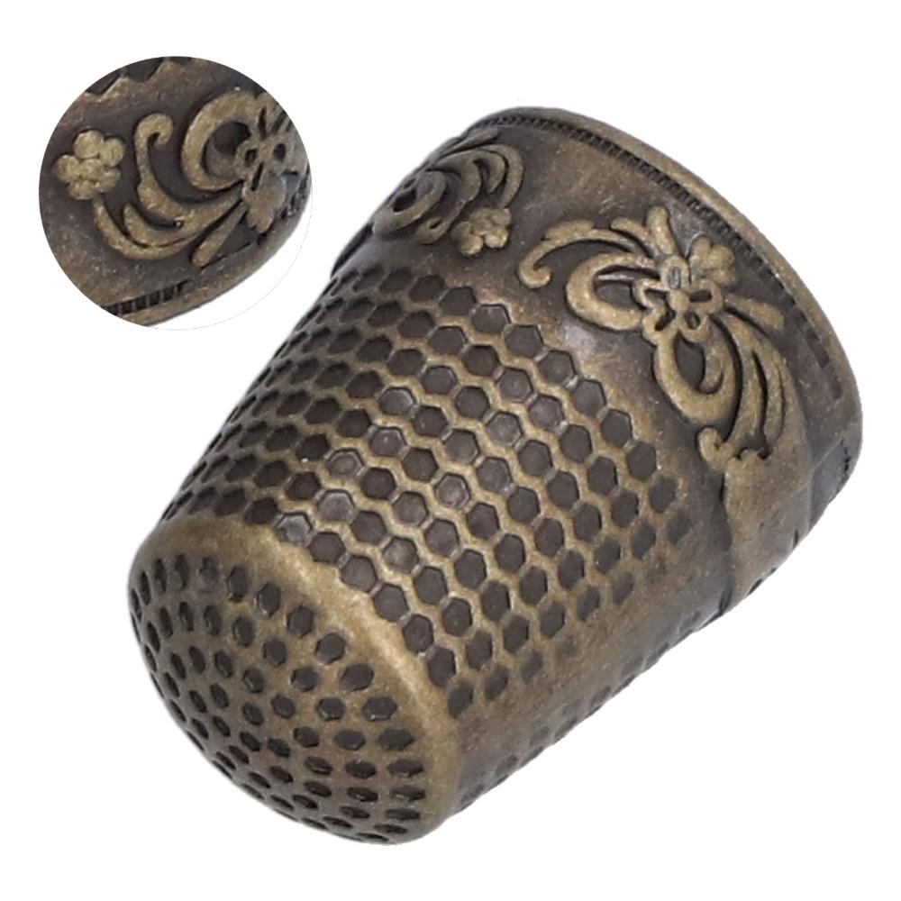 10pcs Metal Thimbles Sewing Thimbles Safe Grip Design Sewing Tools For Knitting Needlework
