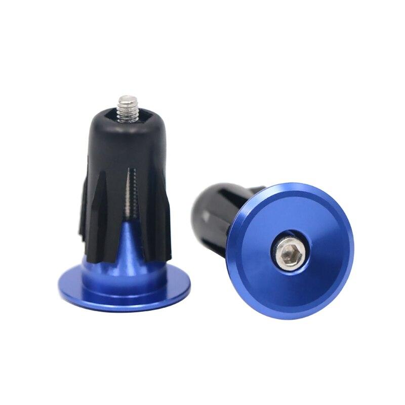

1 пара заглушек для руля велосипеда из алюминиевого сплава, ручки для горного велосипеда, заглушки, аксессуары для велосипедистов, противоскользящие, жесткие синий