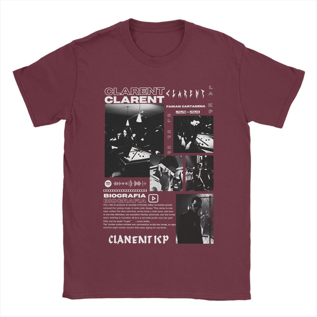 Unisex Rapper CLARENT Album T Shirt 100 Cotton Tops Vintage Short Sleeve Round Neck Tees Printed TShirts