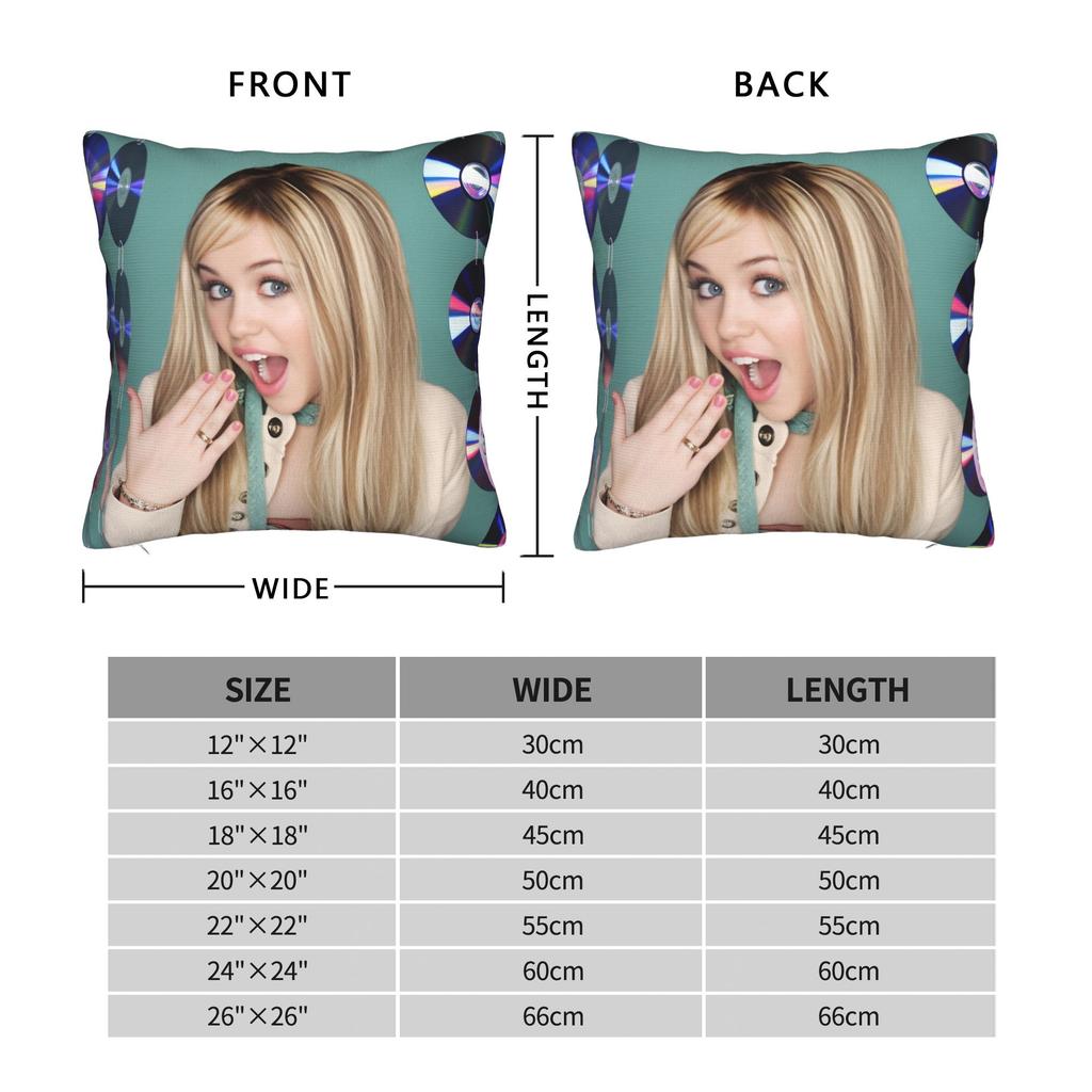 Singer Mileys Cyruss Pillow Cover Comfy Cushion Cover Morden Pillow Case For Living Room Sofa